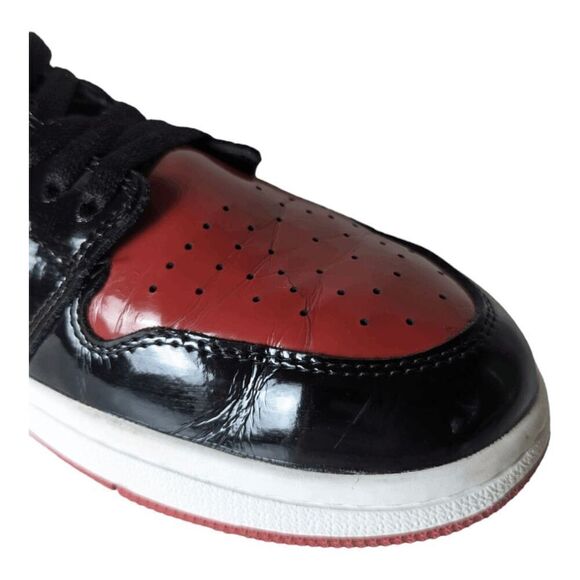 COPY NIKE Air Jordan 1 Retro High OG 'Patent Bred' Sneakers Size 12 - Picture 11 of 12